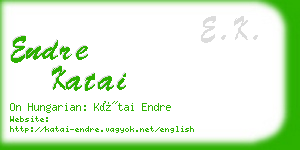 endre katai business card